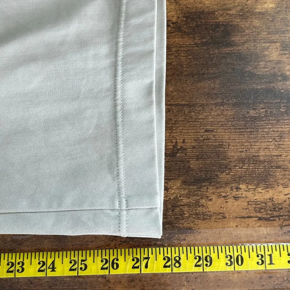 NWOT Uniqlo Cotton Wide Leg Ankle Pants Size XL Beige Stretch Preppy Coastal